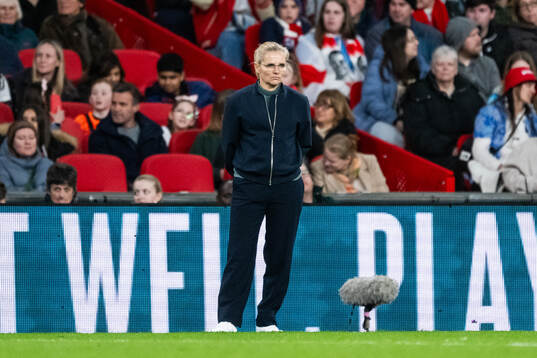 Head coach Sarina Wiegman of England