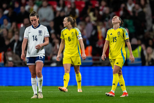 Julia Zigiotti Olme of Sweden looks dejected
