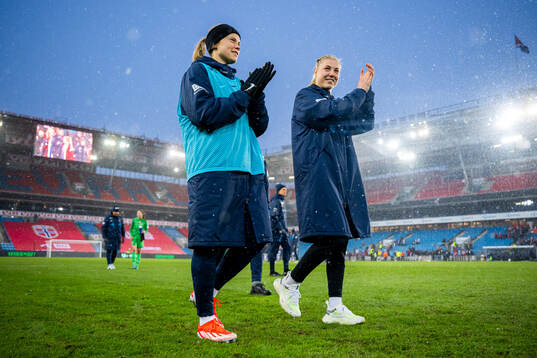 Julie Blakstad and Sophie Román Haug of Norway