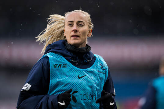 Anja Sønstevold of Norway warms up