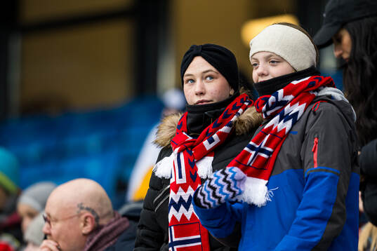 Spectators in the stands