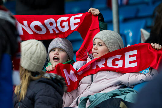 Spectators in the stands