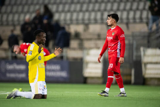 Falkenbergs FFs Wanbe Godwin Aguda jublar