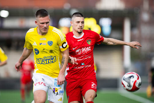Ariana FCs André Reinholdsson och Falkenbergs FFs Tim