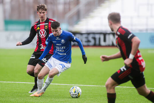 Trelleborgs Eren Alievski och Östersunds Albin Sporrong