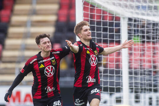 Östersunds Jakob Hedenquist jublar