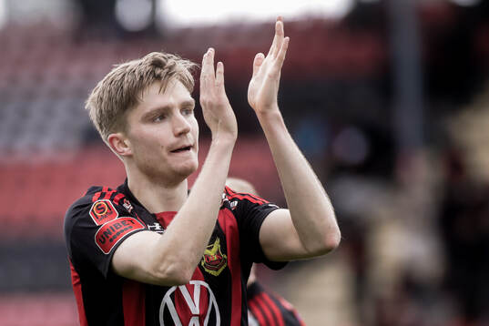 Östersunds Jakob Hedenquist jublar