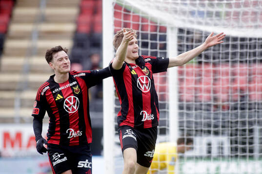 Östersunds Jakob Hedenquist jublar