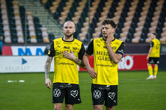 Mjällbys Adam Ståhl och Colin Rösler