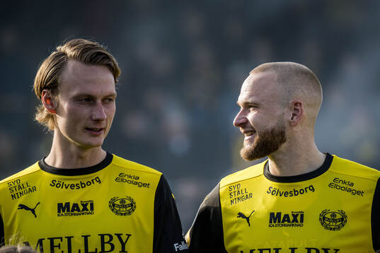 Mjällbys Alexander Johansson och Adam Ståhl