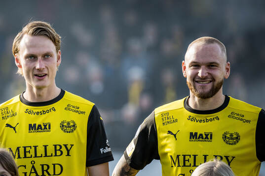 Mjällbys Alexander Johansson och Adam Ståhl