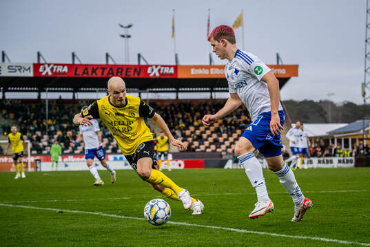 Mjällbys Viktor Gustafson och IFK Norrköpings Ture