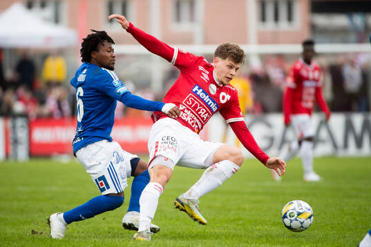 Degerfors Gustav Lindgren och GIF Sundsvalls Abdul-Halik