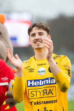 Degerfors målvakt Wille Jakobsson