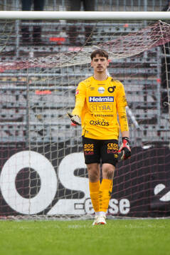 Degerfors målvakt Wille Jakobsson