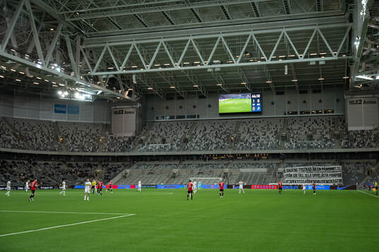 Vy över Tele2 Arena