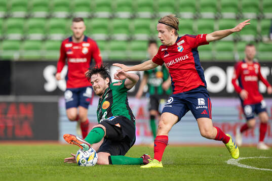 Varbergs Robin Tranberg och Östers David Seger