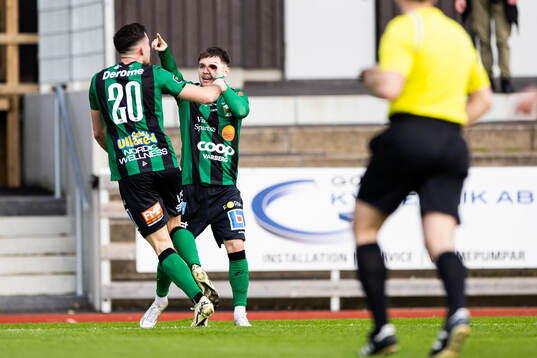 Varbergs Isak Bjerkebo jublar