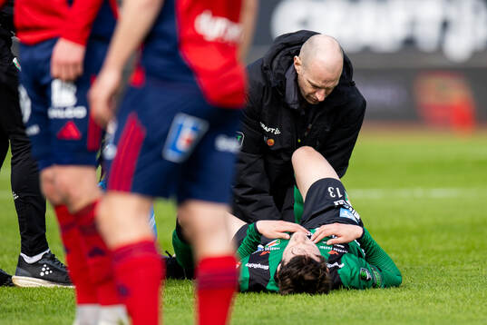 Varbergs Olle Edlund har ont