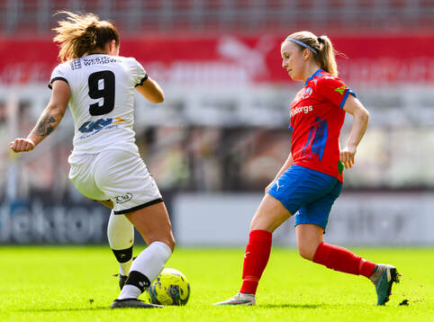Trollhättans Stina Österberg och Helsingborg s Agnes