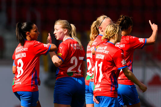 Helsingborg s Julia Andersson jublar