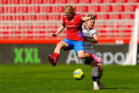 Helsingborg s Alma Larsson och Trollhättans Isa Mossberg