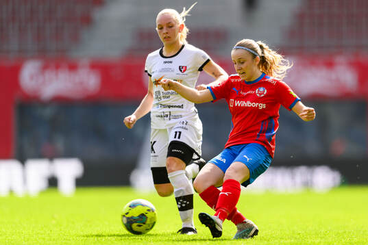 Trollhättans Malin Wallgren och Helsingborg s Ebba Berg