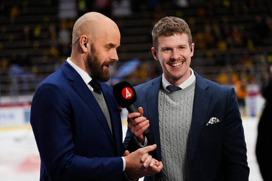 Tv4’s Sanny Lindström och Adam Johansson