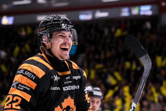 Skellefteås Jonathan Johnson jublar