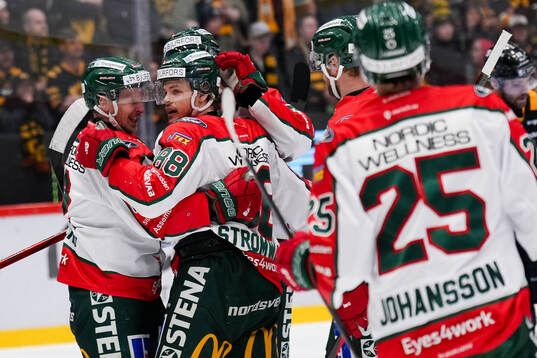 Frölundas Malte Strömwall jublar