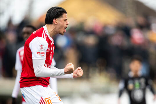 Sandvikens IFs Alexandar Mutic jublar