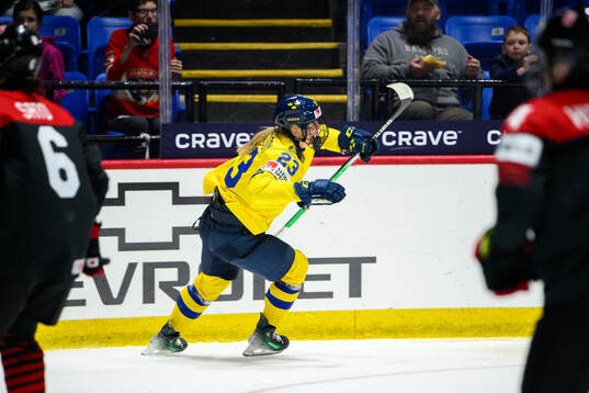 Thea Johansson of Sweden celebrates