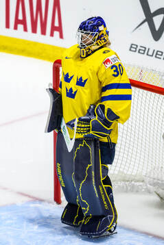 Goaltender Emma Söderberg of Sweden