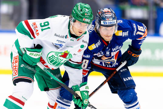 Rögles Adam Tambellini och Växjös Marcus Sylvegård