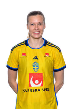 Ebba Handfast i det svenska U23-damlandslaget