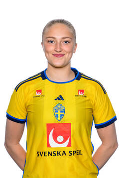 Wilma Leidhammar i det svenska U23-damlandslaget