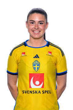 Emilia Pelgander i det svenska U23-damlandslaget
