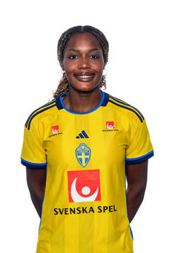 Evelyn Ijeh i det svenska U23-damlandslaget