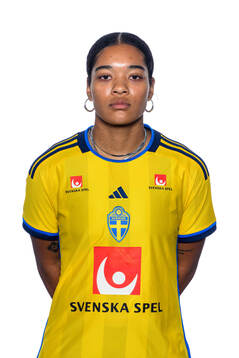 Evelina Duljan i det svenska U23-damlandslaget