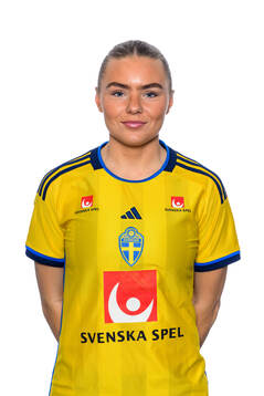 Louise Hvarfner i det svenska U23-damlandslaget