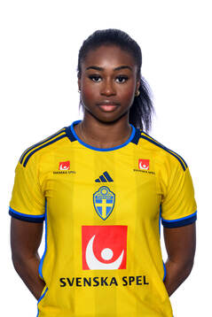Monica Jusu Bah i det svenska U23-damlandslaget