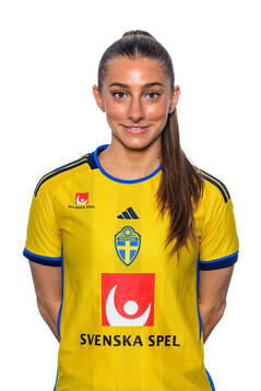 Tilde Lindwall i det svenska U23-damlandslaget