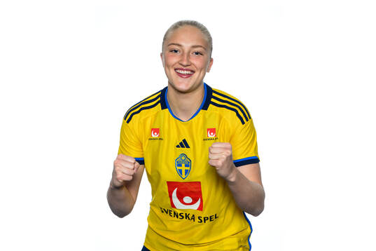 Wilma Leidhammar i det svenska U23-damlandslaget