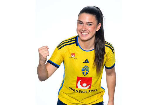 Emilia Pelgander i det svenska U23-damlandslaget