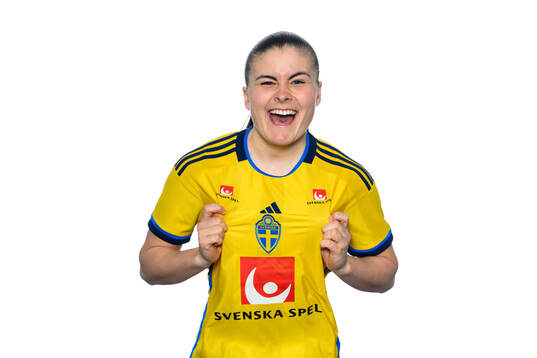Hanna Wijk i det svenska U23-damlandslaget