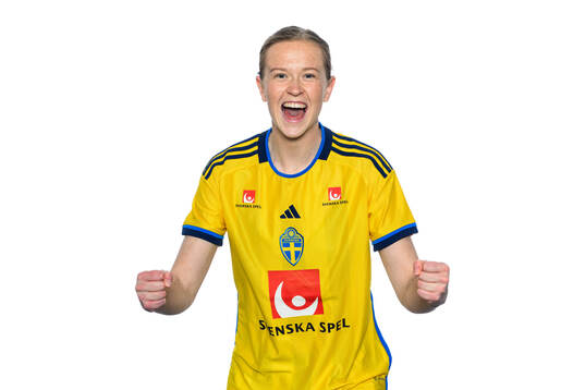 Emma Östlund i det svenska U23-damlandslaget