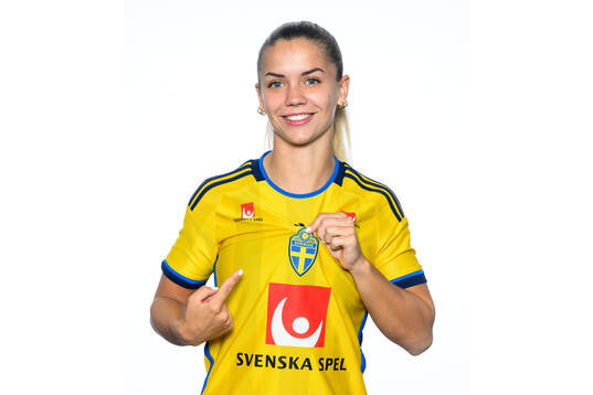 Johanna Renmark i det svenska U23-damlandslaget