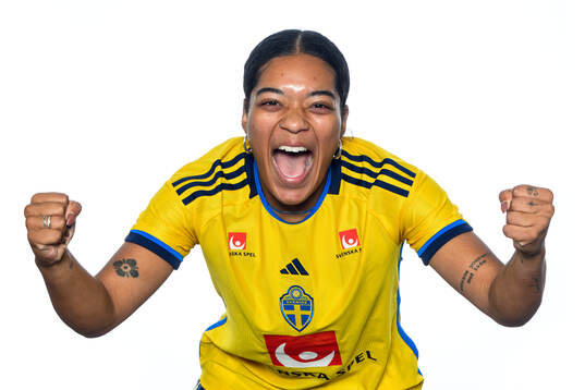 Evelina Duljan i det svenska U23-damlandslaget