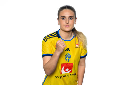 Lisa Björk i det svenska U23-damlandslaget