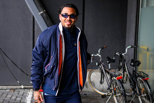Malmö FFs Sergio Pena ankommer till arenan